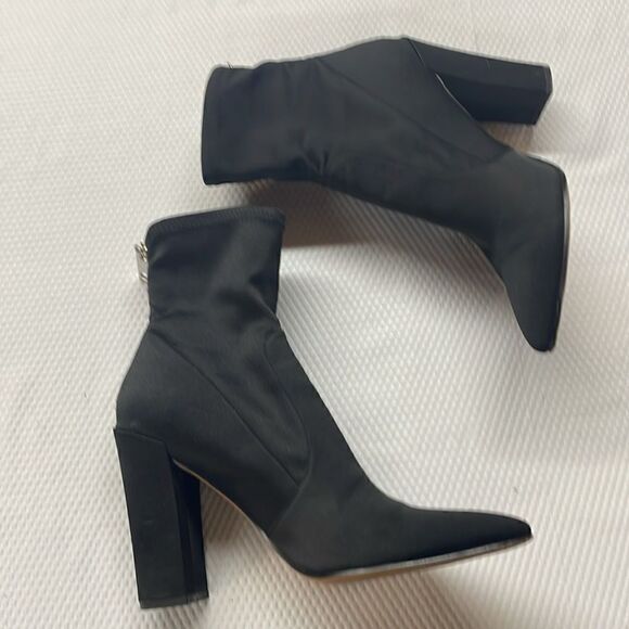 Dolce Vita Size 10 5 1/4” Heel Leather Stretch Boots - Picture 4 of 11